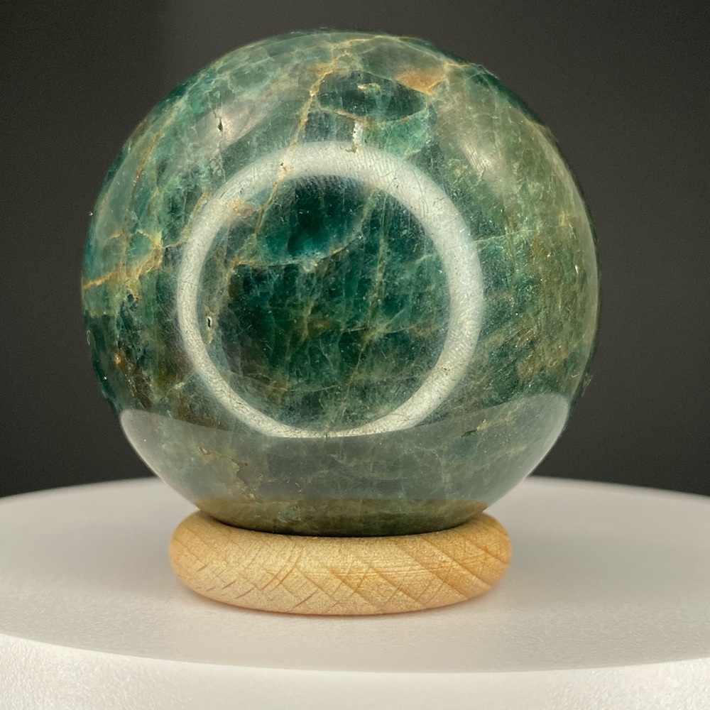 17. Blue Apatite Sphere
